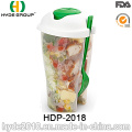 Hohe Qualität Kunststoff Salat Tasse mit Dressing Cup (HDP-2018)